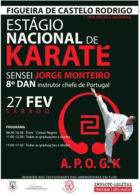 Estágio das Amendoeiras em Flor, com o Sensei JORGE MONTEIRO –
8º DAN